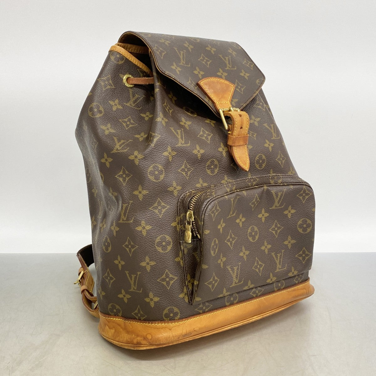 【6gd4230】ルイヴィトン リュック・デイパック モノグラム モンスリGM M51135 ブラウン【中古】レディース