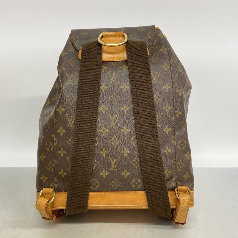 【6gd4230】ルイヴィトン リュック・デイパック モノグラム モンスリGM M51135 ブラウン【中古】レディース