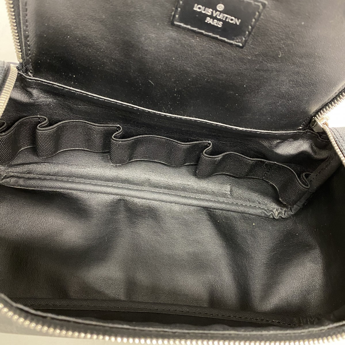 【6gd4233】ルイヴィトン ポーチ ダミエ・グラフィット トワレポーチ N47625 グレー【中古】メンズ