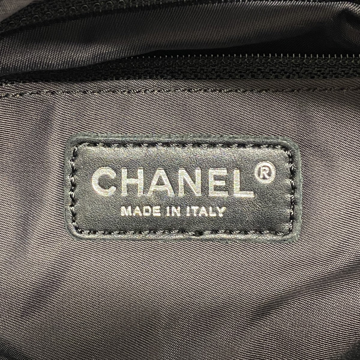 【6gd4234】シャネル ショルダーバッグ パリビアリッツ キャンバス ブラック シルバー金具【中古】レディース