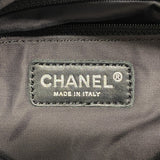 【6gd4234】シャネル ショルダーバッグ パリビアリッツ キャンバス ブラック シルバー金具【中古】レディース