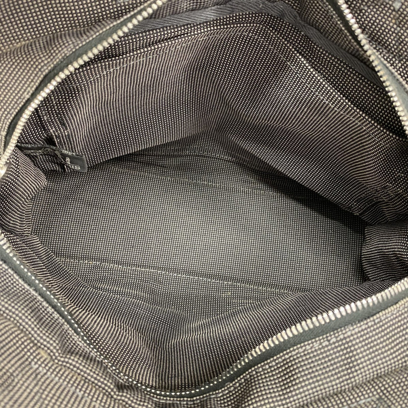 【6gd4236】エルメス ハンドバッグ エールラインPM キャンバス グレー シルバー金具【中古】レディース