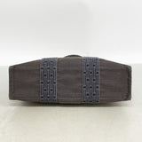 【6gd4236】エルメス ハンドバッグ エールラインPM キャンバス グレー シルバー金具【中古】レディース