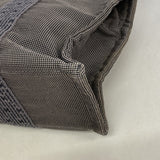 【6gd4236】エルメス ハンドバッグ エールラインPM キャンバス グレー シルバー金具【中古】レディース