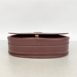 【6gd4242】カルティエ ショルダーバッグ マスト レザー ボルドー ゴールド金具【中古】レディース