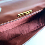 【6gd4242】カルティエ ショルダーバッグ マスト レザー ボルドー ゴールド金具【中古】レディース