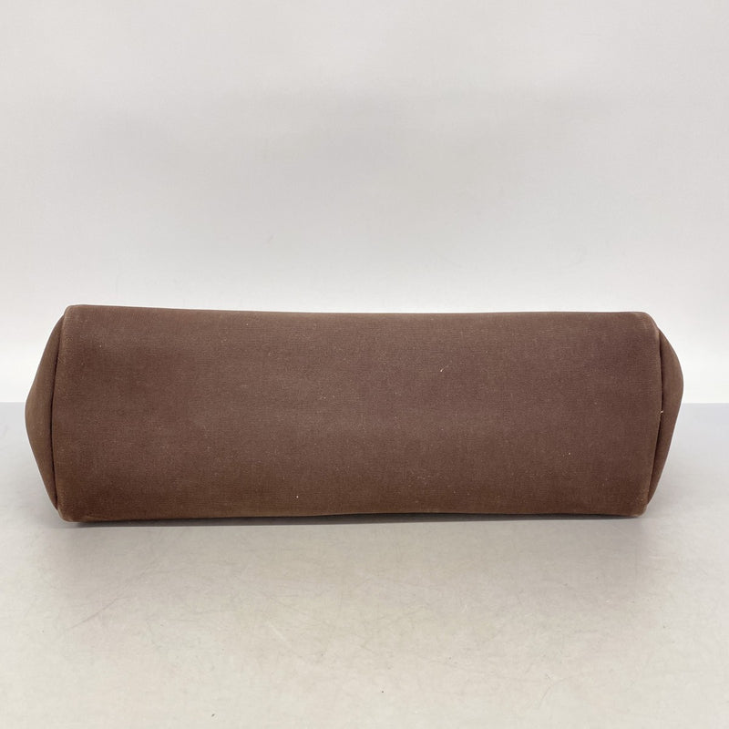 【6gd4243】エルメス トートバッグ エールバックカバスMM トワルオフィシエ ブラウン ゴールド金具 □F刻印【中古】メンズ レディース ユニセックス