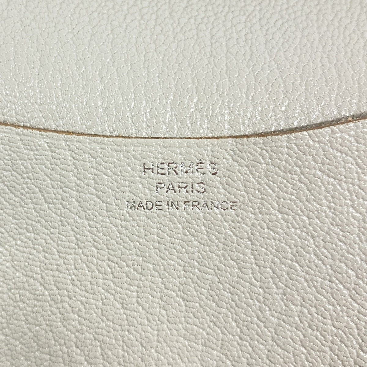 【6gd4244】エルメス 手帳カバー アジェンダミニ シェブルミゾル ベトン シルバー金具 A刻印【中古】レディース