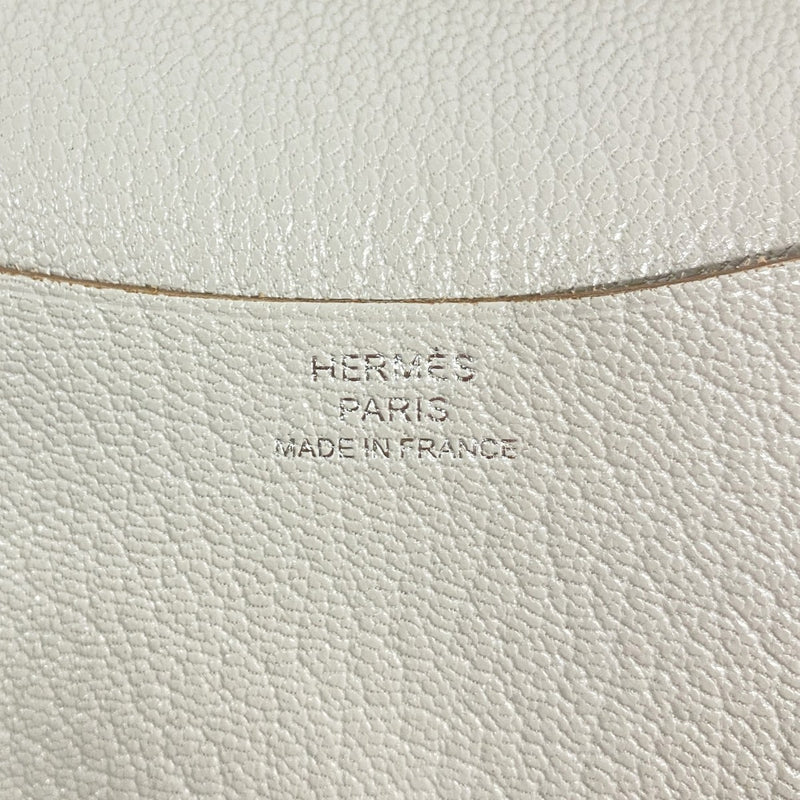 【6gd4244】エルメス 手帳カバー アジェンダミニ シェブルミゾル ベトン シルバー金具 A刻印【中古】レディース