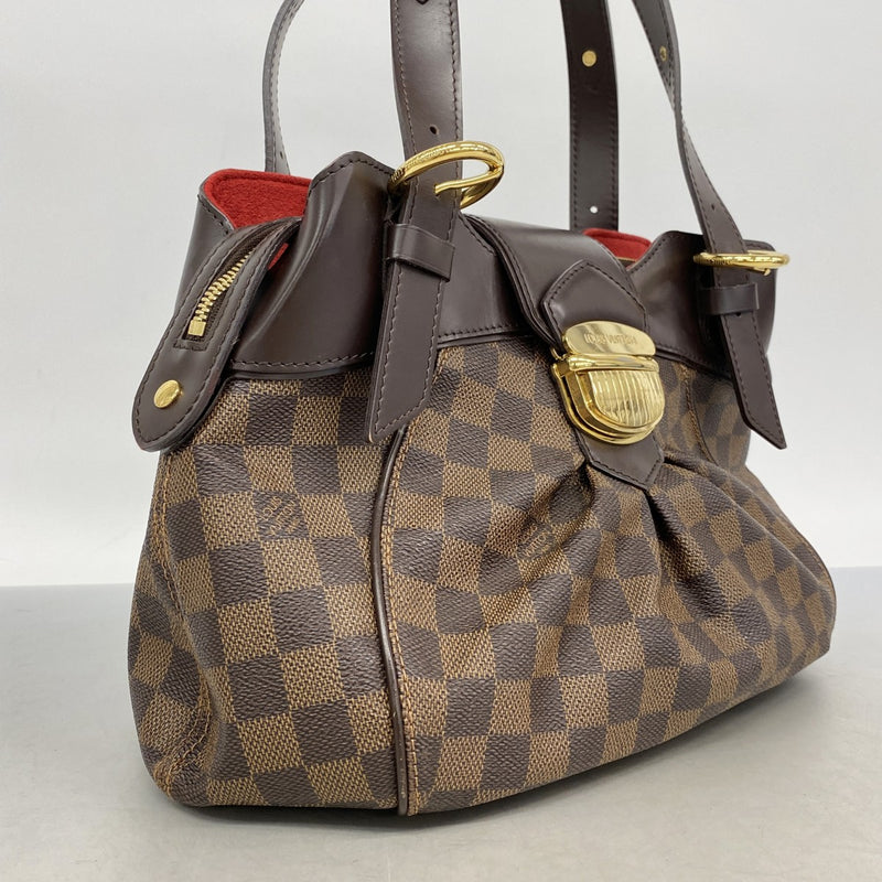 【6gd4249】ルイヴィトン ハンドバッグ ダミエ システィナPM N41542 エベヌ【中古】レディース