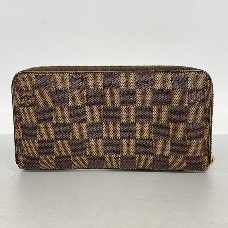 【6gd4250】ルイヴィトン 長財布 ダミエ ジッピーウォレット N60015 エベヌ【中古】メンズ レディース ユニセックス