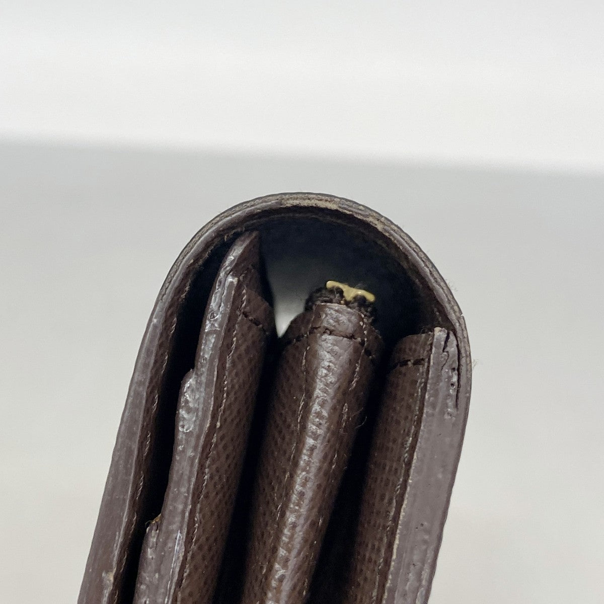 【6gd4251】ルイヴィトン 長財布 ダミエ ポルトフォイユサラ N61734 エベヌ【中古】レディース