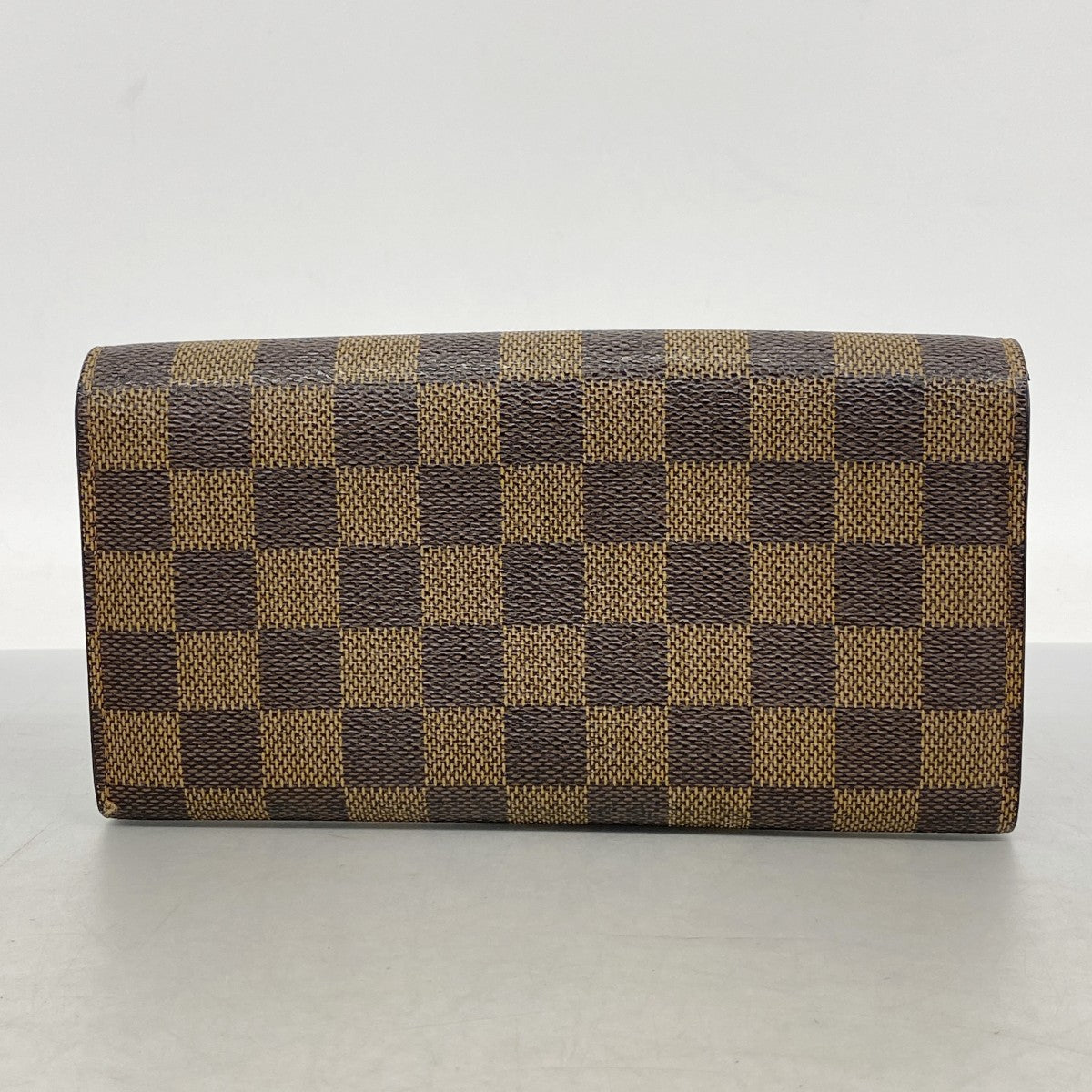【6gd4251】ルイヴィトン 長財布 ダミエ ポルトフォイユサラ N61734 エベヌ【中古】レディース