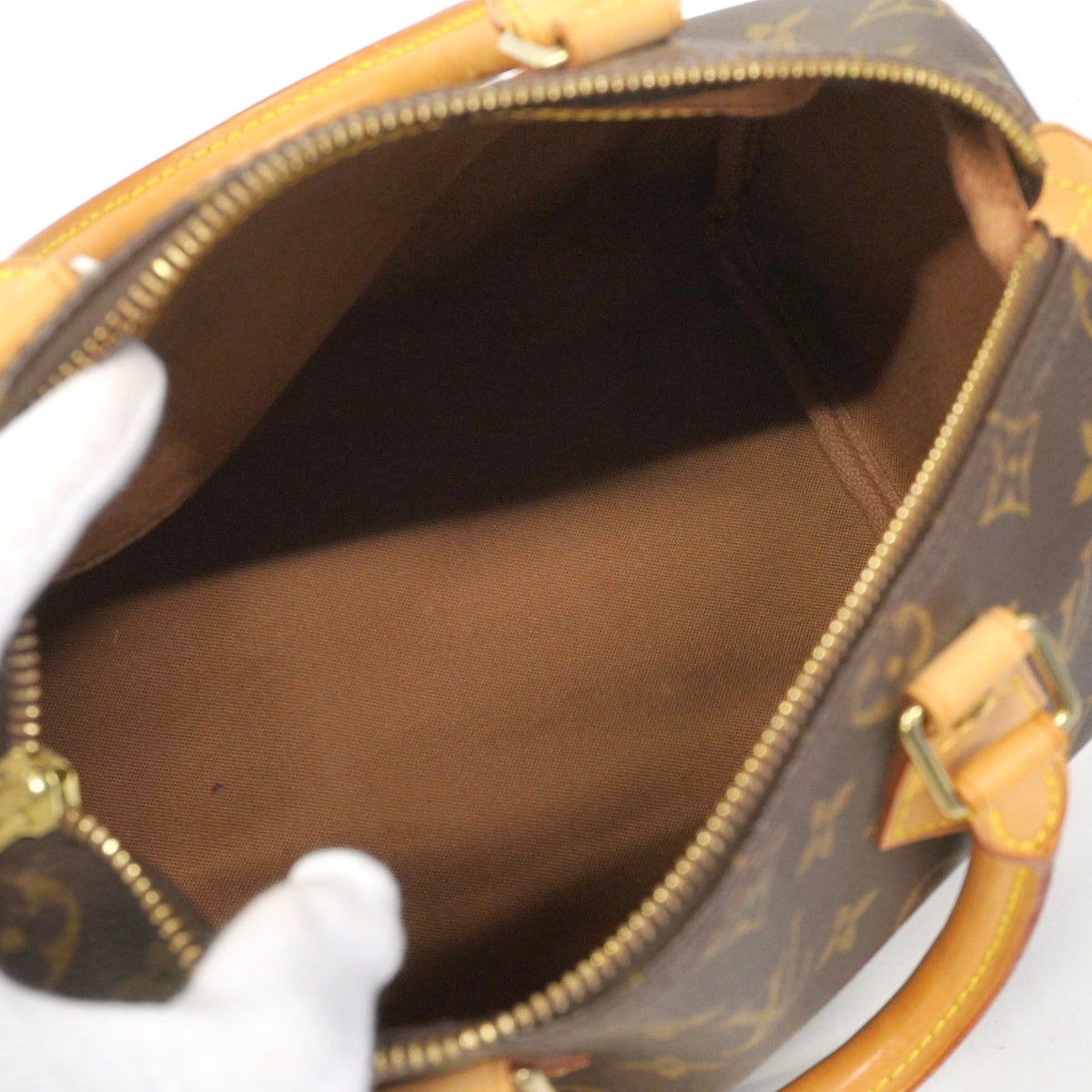 【6gd4261】ルイヴィトン ハンドバッグ モノグラム スピーディ25 M41109 ブラウン【中古】レディース