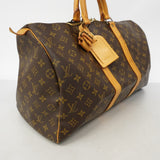 【6gd4263】ルイヴィトン ボストンバッグ モノグラム キーポル45 M41428 ブラウン【中古】メンズ レディース ユニセックス