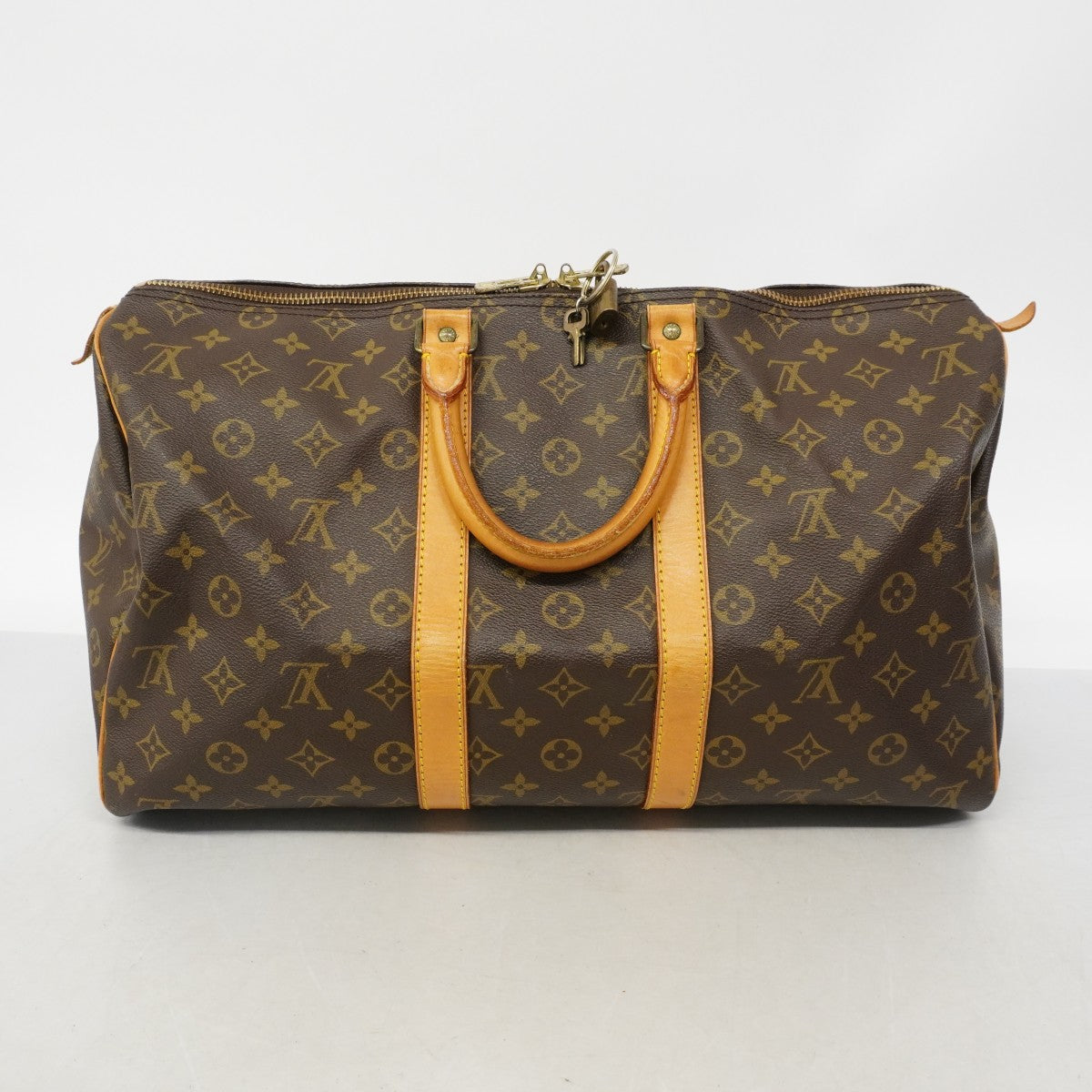 【6gd4263】ルイヴィトン ボストンバッグ モノグラム キーポル45 M41428 ブラウン【中古】メンズ レディース ユニセックス