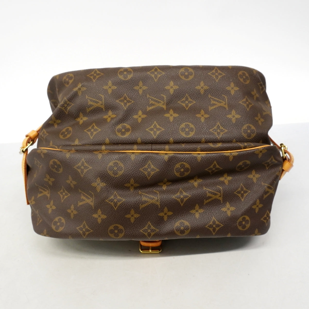 【6gd4264】ルイヴィトン ショルダーバッグ モノグラム ソミュール35 M42254 ブラウン【中古】レディース