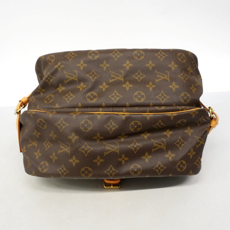 【6gd4264】ルイヴィトン ショルダーバッグ モノグラム ソミュール35 M42254 ブラウン【中古】レディース
