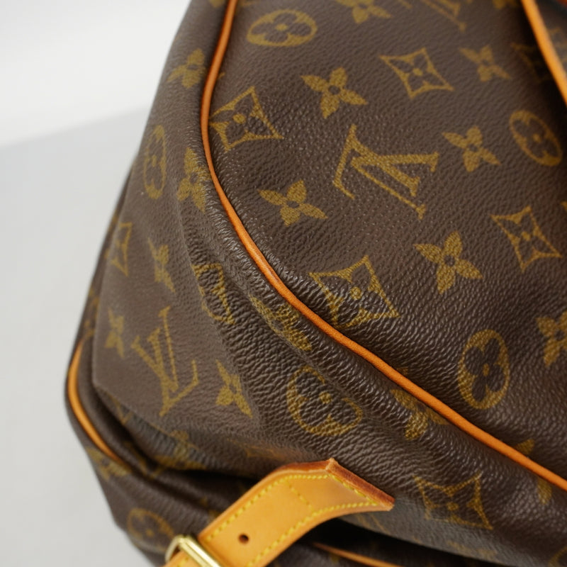 【6gd4264】ルイヴィトン ショルダーバッグ モノグラム ソミュール35 M42254 ブラウン【中古】レディース