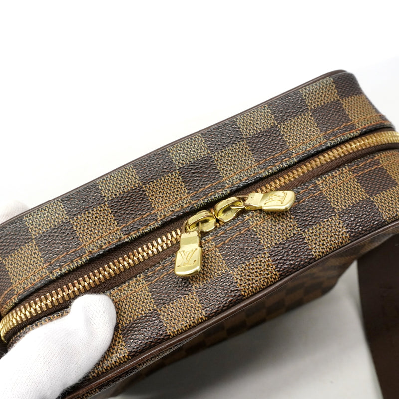 【6gd4267】ルイヴィトン ショルダーバッグ ダミエ オラフPM N41442 エベヌ【中古】レディース
