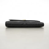 【6gd4289】ルイヴィトン 三つ折り財布 モノグラム・アンプラント ポルトフォイユヴィクトリーヌ M64060 ノワール【中古】レディース