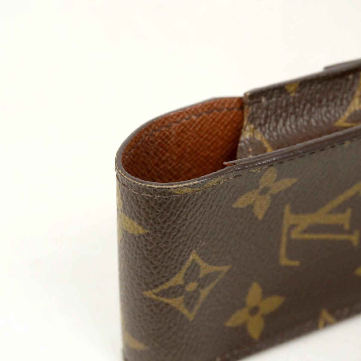 【6gd4291】ルイヴィトン シガレットケース モノグラム エテュイシガレット M63024 ブラウン【中古】メンズ レディース ユニセックス