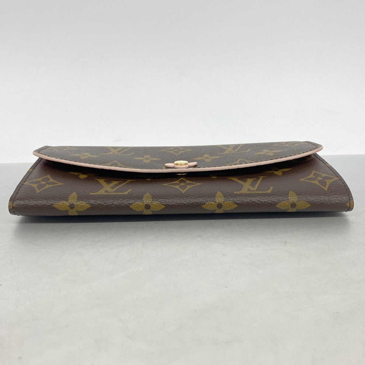 【6gd4299】ルイヴィトン 長財布 モノグラム ポルトフォイユエミリー M64202 ローズバレリーヌ【中古】レディース