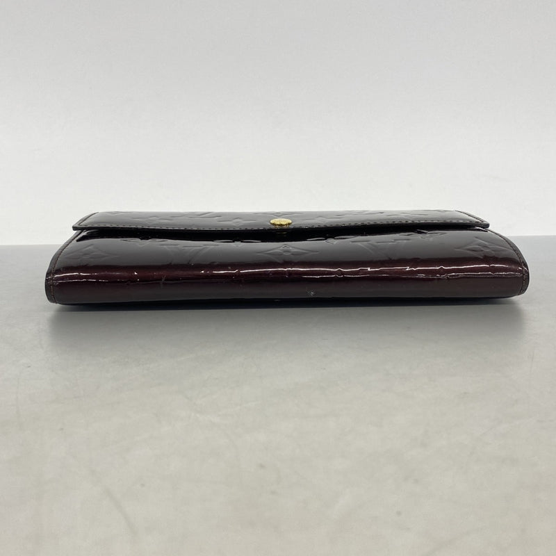 【6gd4300】ルイヴィトン 長財布 ヴェルニ ポルトフォイユサラ M93524 アマラント【中古】レディース