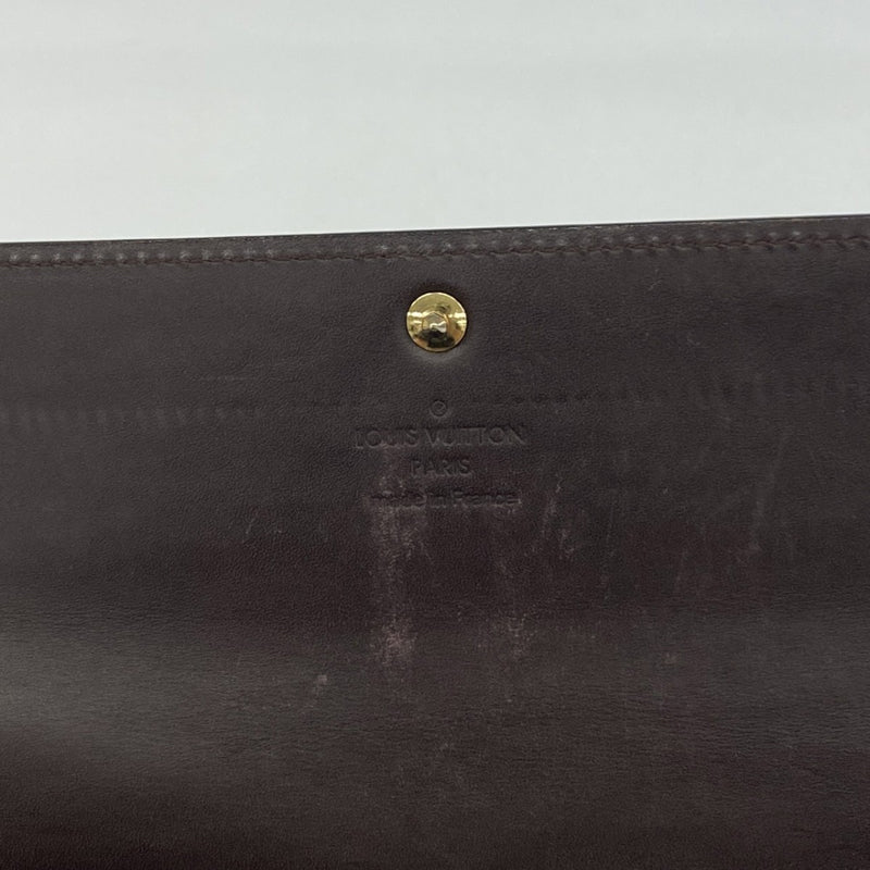 【6gd4300】ルイヴィトン 長財布 ヴェルニ ポルトフォイユサラ M93524 アマラント【中古】レディース