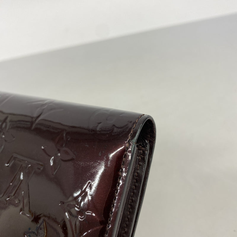 【6gd4300】ルイヴィトン 長財布 ヴェルニ ポルトフォイユサラ M93524 アマラント【中古】レディース