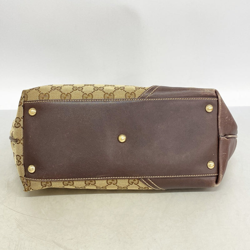 【6gd4312】グッチ トートバッグ GGキャンバス/アビー 169946 キャンバス ベージュ ゴールド金具【中古】レディース