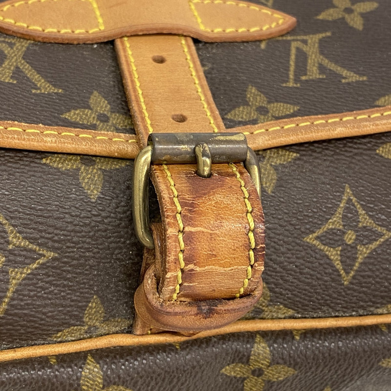 【6gd4314】ルイヴィトン ショルダーバッグ モノグラム ソミュール30 M42256 ブラウン【中古】レディース