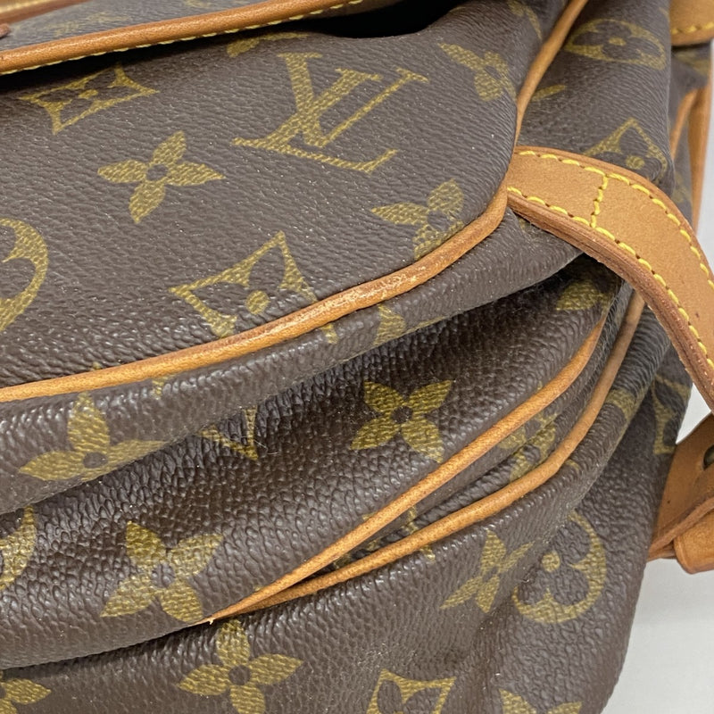 【6gd4314】ルイヴィトン ショルダーバッグ モノグラム ソミュール30 M42256 ブラウン【中古】レディース