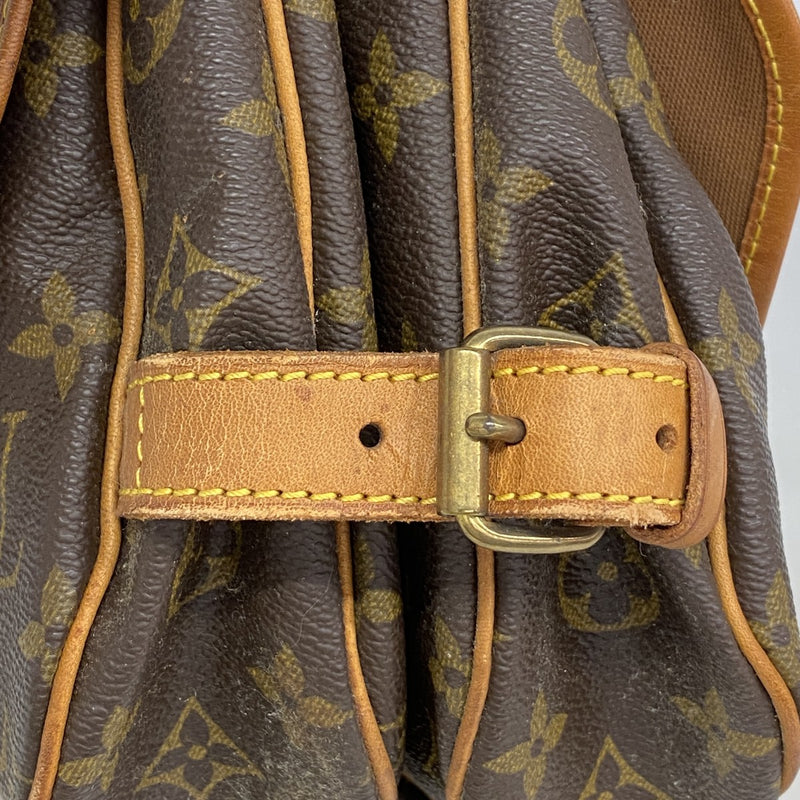 【6gd4314】ルイヴィトン ショルダーバッグ モノグラム ソミュール30 M42256 ブラウン【中古】レディース