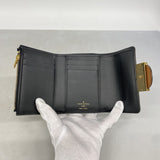 【6gd4334-k】ルイヴィトン 三つ折り財布 モノグラム・リバース ポルトフォイユドーフィーヌコンパクト M68725 ブラウン【中古】レディース