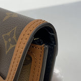 【6gd4334-k】ルイヴィトン 三つ折り財布 モノグラム・リバース ポルトフォイユドーフィーヌコンパクト M68725 ブラウン【中古】レディース