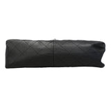 【6gd4342】シャネル ショルダーバッグ デカマトラッセ Wチェーン キャビアスキン ブラック シルバー金具【中古】レディース