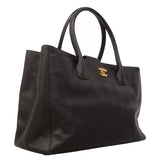【6gd4343】シャネル トートバッグ エグゼクティブ レザー ダークブラウン ゴールド金具【中古】レディース