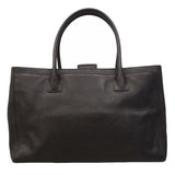 【6gd4343】シャネル トートバッグ エグゼクティブ レザー ダークブラウン ゴールド金具【中古】レディース