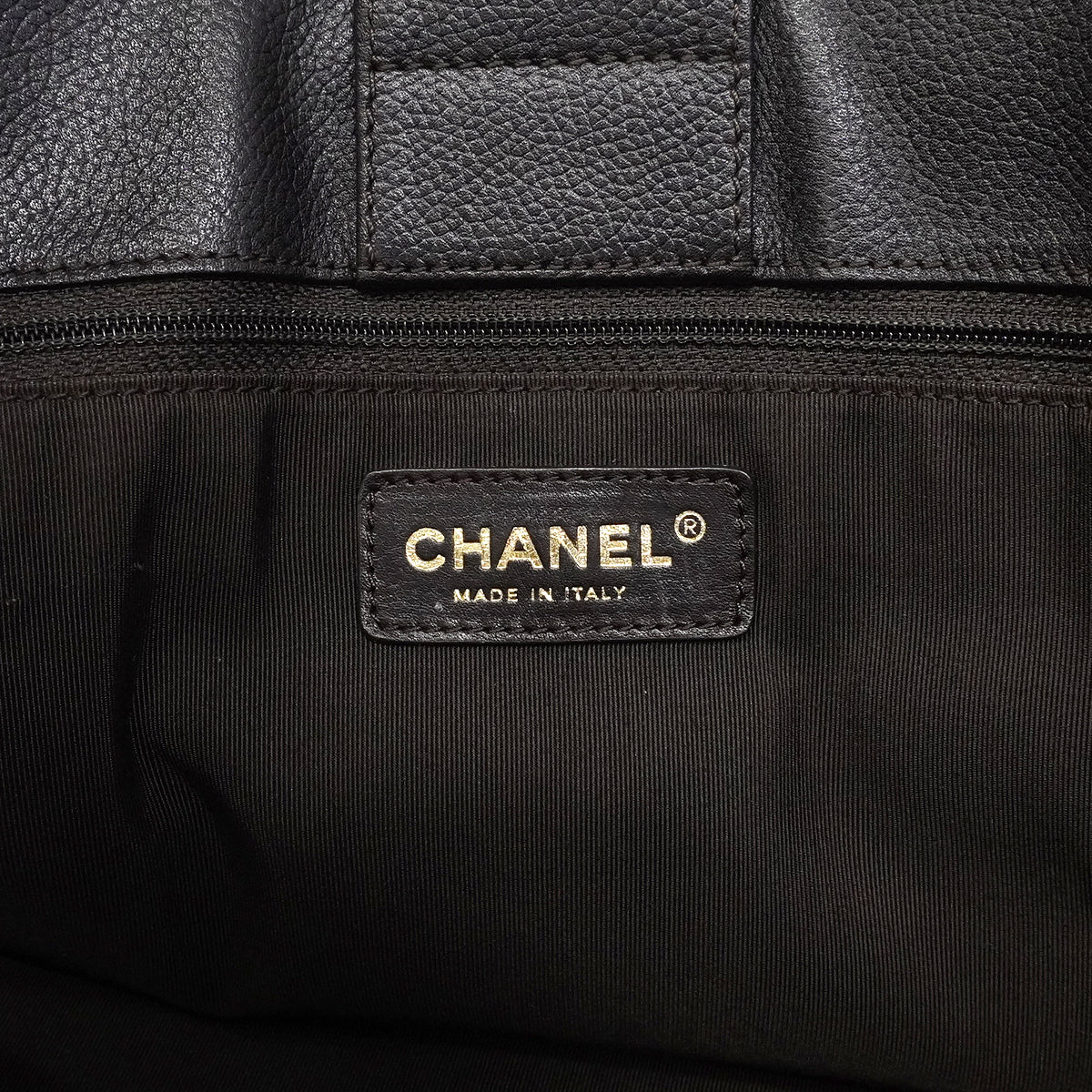 【6gd4343】シャネル トートバッグ エグゼクティブ レザー ダークブラウン ゴールド金具【中古】レディース