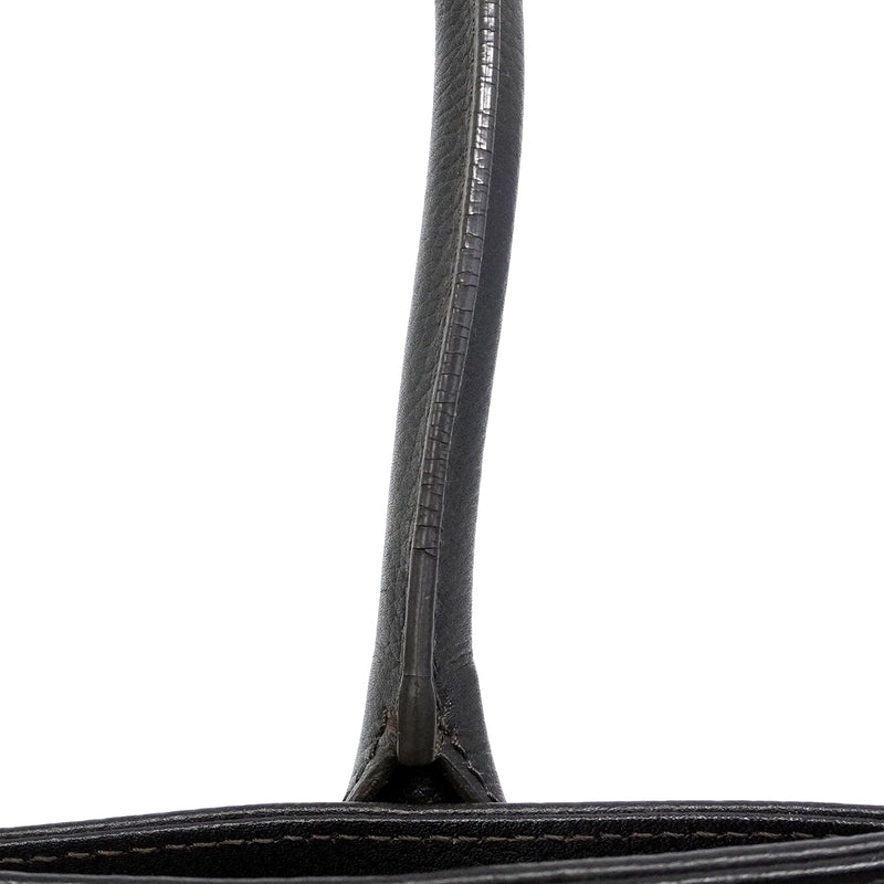 【6gd4343】シャネル トートバッグ エグゼクティブ レザー ダークブラウン ゴールド金具【中古】レディース