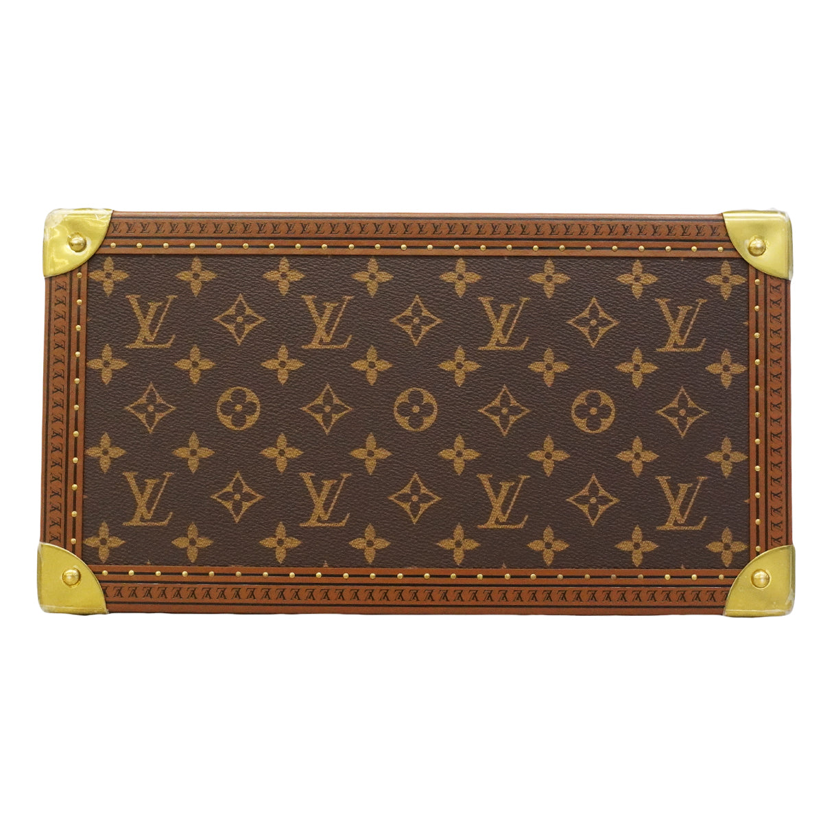 【6gd4345】ルイヴィトン ウォッチケース モノグラム コフレ8モントル ブラウン ネイビー【中古】メンズ レディース ユニセックス