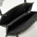 【6gd4348-k】グッチ トートバッグ バンブー 002 1010 ナイロン カーキ シルバー金具【中古】レディース