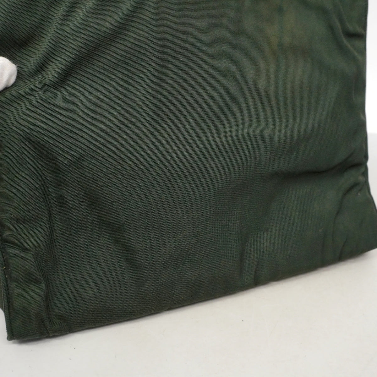 【6gd4348-k】グッチ トートバッグ バンブー 002 1010 ナイロン カーキ シルバー金具【中古】レディース
