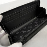 【6gd4354-k】ルイヴィトン 長財布 モノグラム・エクリプス トランクジッピーウォレット M80558 ブラック【中古】メンズ