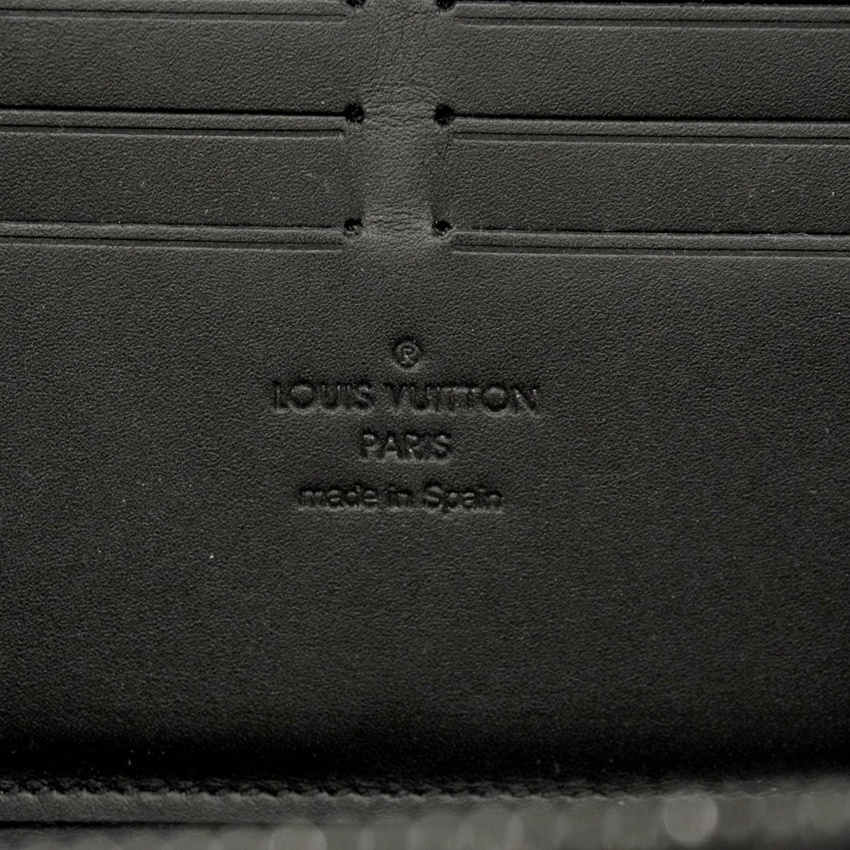【6gd4354-k】ルイヴィトン 長財布 モノグラム・エクリプス トランクジッピーウォレット M80558 ブラック【中古】メンズ