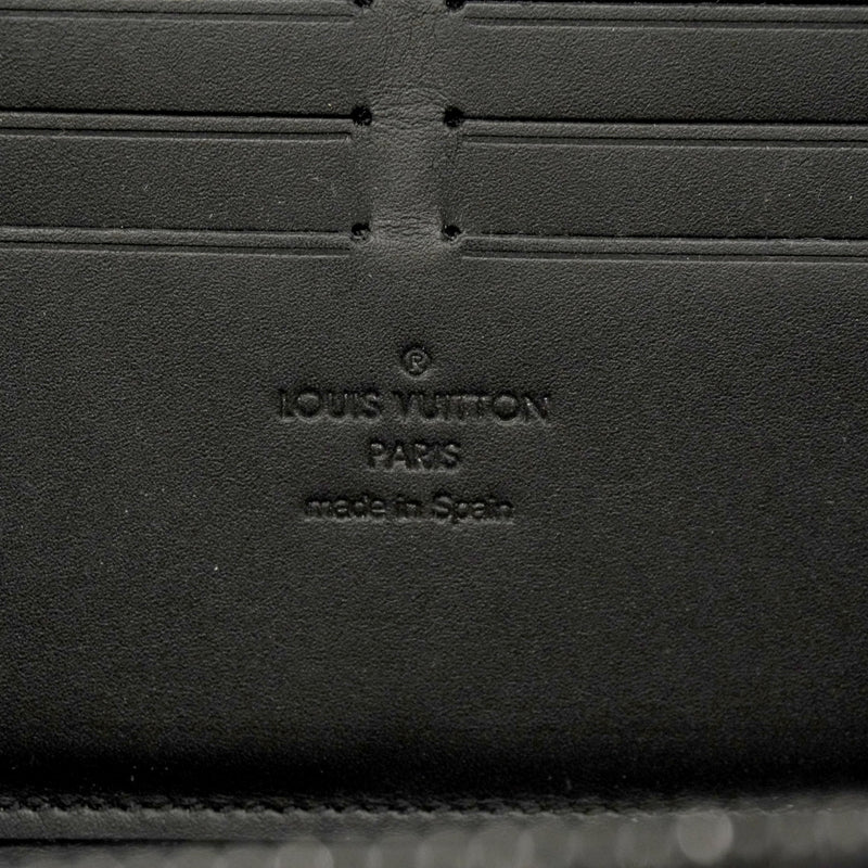 【6gd4354-k】ルイヴィトン 長財布 モノグラム・エクリプス トランクジッピーウォレット M80558 ブラック【中古】メンズ