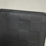 【6gd4366-k】ルイヴィトン カードケース ダミエ・アンフィニ オーガナイザードゥポッシュ N63012 オニキス【中古】メンズ