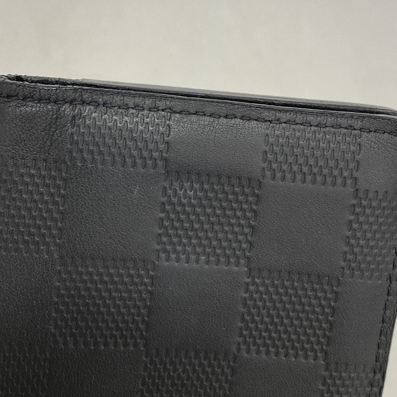 【6gd4366-k】ルイヴィトン カードケース ダミエ・アンフィニ オーガナイザードゥポッシュ N63012 オニキス【中古】メンズ