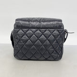 【6gd4368-k】シャネル ショルダーバッグ コココクーン ナイロン ブラック シルバー金具【中古】レディース